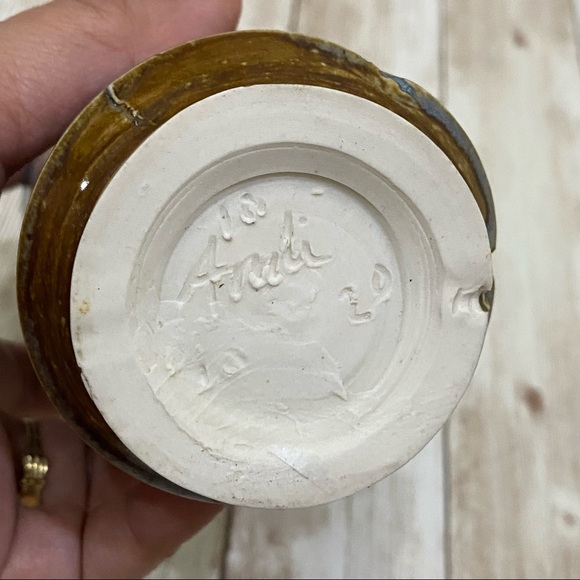 Signed Pottery Japanese Glazed Tea Cup - Picture 9 of 12